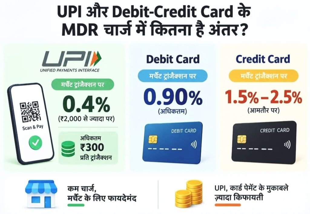 UPI पर MDR चार्ज: 15 अक्टूबर 2026 से क्या बदलेगा? जानिए ₹2,000, 0.4% और 0.02% वाले नए नियम की पूरी सच्चाई